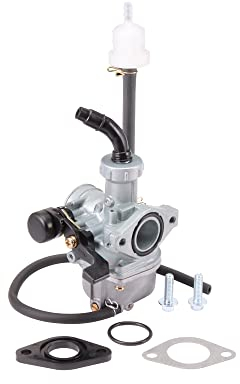 WOOSTAR PZ22 Carburatore 22mm con Filtro del Carburante Sostituzione per 4 Tempi 110cc 125cc Dirt Pit Bike ATV Quad Monkey Scooter Go Kart Bike