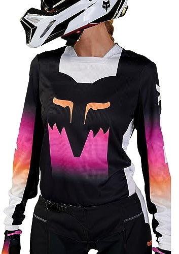 Fox Racing Damen 180 Flora Motocross Trikot, Schwarz/Rosa, M