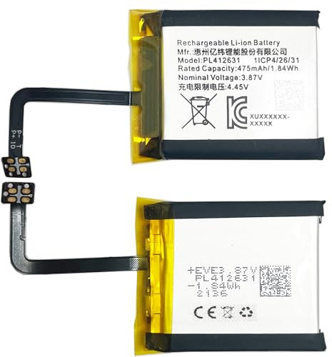 Aousavo PL412631 - Batteria di ricambio compatibile con Amaz-fit GTR 4 Smartwatch