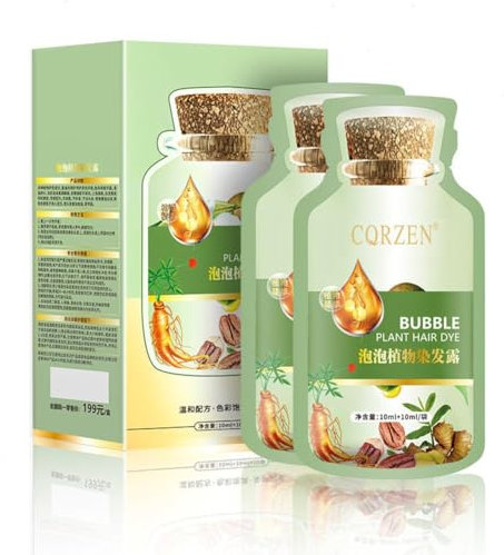 Tinte para el cabello de plantas naturales de 20 ml, tinte para el cabello de plantas de burbujas suave y no irritante, nuevo tinte para el cabello de plantas de burbujas, tinte para el cabello de