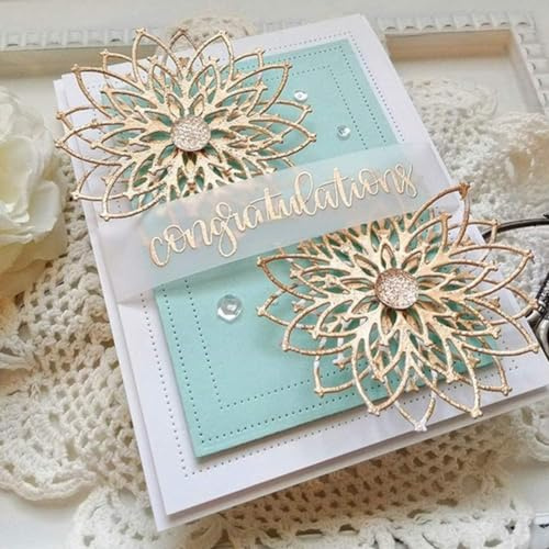 Blumen-Stanzschablonen für Kartenherstellung, Blumen-Gänseblümchen, Stanzschablonen für DIY, Scrapbooking, Fotoalbum, dekorative geprägte Papierschablonen für Kartenherstellung, Vorlagen,