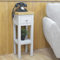 GROFurniture Cashmere Grey Console Table with Drawer, Small Console for Living Room Side Table Oak Top, Ready Assembled Telephone Table for Hallway Console