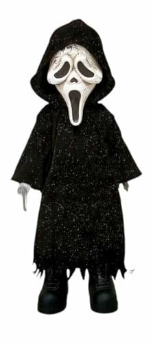 Close Up Mezco | Scream Ghost Face Zombie Puppe | Living Dead Dolls Presents Ghostface Sammelfigur mit 5 Artikulationspunkten | ca 25 cm hoch | in Sammlerverpackung mit Sichtfenster