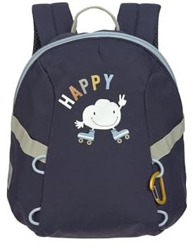 LÄSSIG Kleiner Kinderrucksack für Kita Kindertasche Krippenrucksack mit Brustgurt 3,5 Liter/Tiny Backpack Outdoor Cloud dark blue