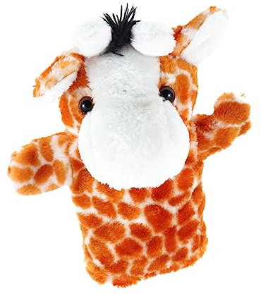Vaguelly Cartoon-plüschtier Giraffe Babyspielzeug Handpuppe Marionette Puppen Hase Bausatz Geschichten Erzählendes Tierfigur
