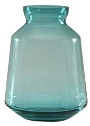 Msuiiixcccc 2 Colors Glass Vase Translucent Flower Arrangement Vase Sunflower Daisy Hydroponic Plant Bottle 2 Sizes Tabletop Vase (Color : Brown Size : 9 * 9 * 20CM)