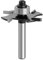 Biscuit Joint Slot Cutter Router Bit, 6mm 1/4 Inch Shank 4 Blades T-Track Slotting Carbide Wood Milling Cutter(6X36.7X4mm)