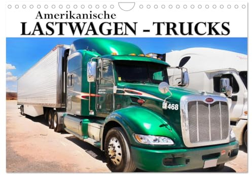Amerikanische Lastwagen - Trucks (Wandkalender 2026 DIN A4 quer), CALVENDO Monatskalender: Machen Sie sich bereit für eine wilde Reise durch die Vereinigten Staaten. (CALVENDO Technologie)