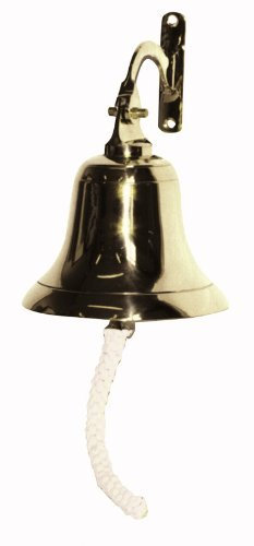 Chabrias Ltd Last Orders Ships Pub Wall Mounted Door Bell 4 (102mm) Diameter Brass