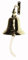 Chabrias Ltd Last Orders Ships Pub Wall Mounted Door Bell 4 (102mm) Diameter Brass