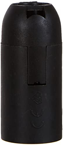 Kopp 211715083 Isolierstoff-Fassung schwarz, E14, 2 Stück im Beutel