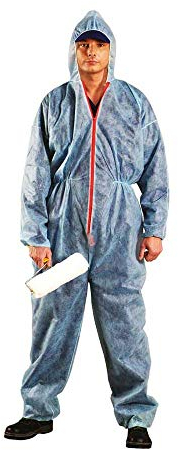 REIS KOM Maleranzug | Ganzkörperanzug | Overall | Schutzanzug | Lackieranzug | Blau | L Größe