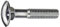 Connex KL4110580 - Vite a testa tonda con quadro sottotesta, DIN 603, 1.000 g, zincato, M5 x 80 mm