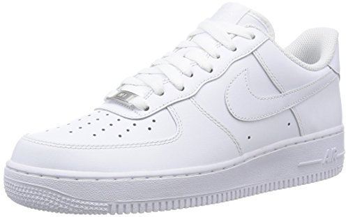 Zapatillas para hombre Nike Air Force 1 '07 low-top, color Blanco, talla 42 (8 UK)