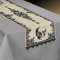 Amscan 570018-55 - Tischdecke Boneyard, aus Textil,Größe 35 x 180 cm, Skull, Totenkopf, Skelett, Halloween, Horror-Party, Mottoparty