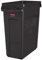 Rubbermaid Commercial Products 1956181 Slim Jim Collecteur de déchets avec conduits d'aération, plastique, 60 L, marron