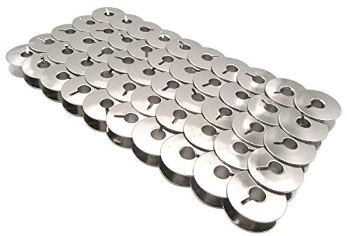 ckpsms Marke-#9033S Metallspule,kompatibel mit/Ersatz für Pfaff Marke Heim130,230,360,1197,1471,1473,1475,1520,1530,2024,2025,2026,7560 Industrie 138,238,335,438,463 Adler Marke 67,68,69(50PCS)