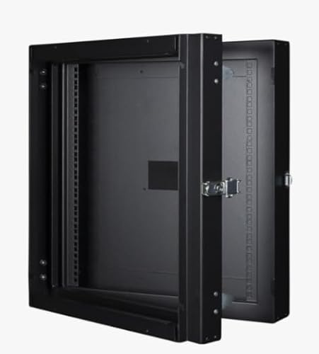 Logon RWMD12UBL Rack zur Wandmontage, 12 U, 80 kg, Schwarz – Regale (80 kg, Wandmontage, 12U, Schwarz, 48,3 cm (19 Zoll), Metall)