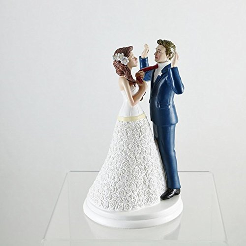 Dekora - 305066 Figurine pour gâteau du mariage, Blanc, 20cm