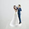 Dekora - Lustiges Brautpaar Figur für Hochzeitstorte 20 cm, Schwarz/Weiß