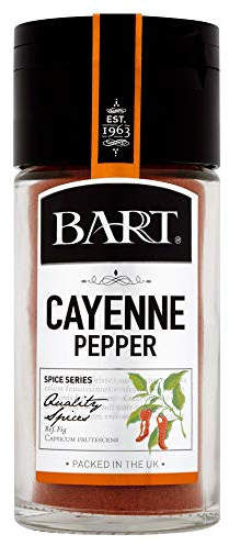 Bart Cayenne Poivre – Niveau de chaleur modéré pour œufs pochés, marinades, plats de riz et desserts avec cuillère innovante – Herbes et épices – Pot de 36 g