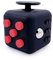 FIDGETARIAN Cubo Antiestres Niños Adultos - Fidget Toy Anti Estrés - Juguetes Antiestres con 6 Módulos Relajantes - Figet Toys Juguetes para Adultos Adolescentes y Niños - Negro Rojo