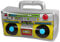 Alsino Ghettoblaster aufblasbar 80er Boom Box - Maße: 40 x 20 - Oldschool Hip Hop Rapper Kostüm Kleidung Outfit Verkleidung Accessoire Sangria Eimer Walkman