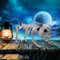 JOYIN Halloween-Dekoration, 16, Pose-N-Stay Welpen-Skelett Hundeskelett Kunststoffknochen mit beweglichen Gelenken für Pose Skelett Requisiten für drinnen und draußen, gruselige Szene, Partyzubehör