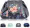 Lazy Drawstring Makeup Bags, Large Capacity Waterproof Travel Portable Cosmetic Bag Pouch Makeup Pouch Storage Organiser for Women Girl (Flower)