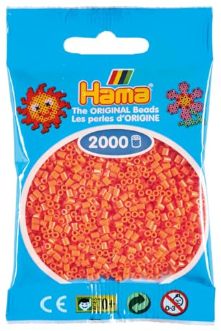 Hama 2.000 Mini-Perlen (kleine Perlen, Ø2,5 mm) Apricot