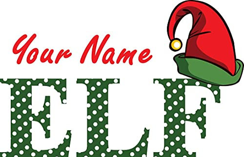 Iron On Transfer T Shirt Vinyl Your Name ELF A5