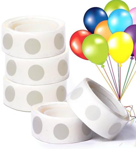 Twins Markhor®1200 Pieces Glue Sticky Dot for Balloons Sticky Dots Double Sided Tape for DIY Craft Decorations,Glue Balloon Dots Double Sided Balloon Stickers for Crafting (500, 2)
