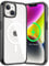 JETech Magnetic Case for iPhone 14 6.1-Inch Compatible with MagSafe Wireless Charging, Shockproof Phone Bumper Cover, Anti-Scratch Clear Back (Black/White)