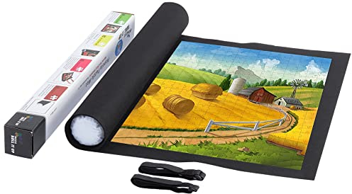 Pianeta Puzzlematte aus Vliesstoff Puzzleaufbewahrung Puzzlerolle Aufbewahrungrolle Teppich für bis zu 1500 Teile, Praktisches Zubehör zur Aufbewahrung von Puzzles