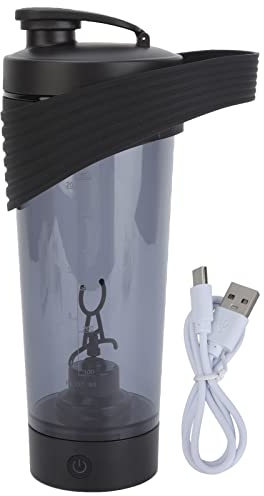 Botella Mezcladora Negra De 800 ML, Botella Mezcladora Manual Para Mezclas De Proteínas, Botella Mezcladora Eléctrica Portátil, Vaso Mezclador ABS Para Batidos De Café, Apto Para Oficina, Deportes, Es