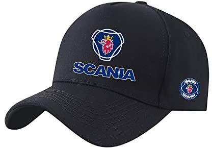FLOATING Baseball Cap SCA.nia Herren Verstellbar Sonnenhut Baseballmütze Basecap Outdoor Sport Baumwolle Basecap -Black||54-60cm