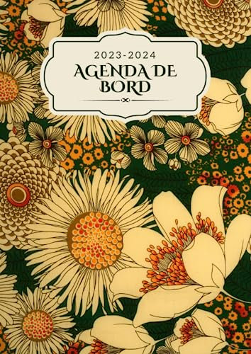 Agenda de bord 2023/2024: carnet de bord enseignant, professeur de lycée professionnel: une semaine sur deux pages