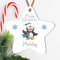 Personalised 'Merry Christmas' Tree Bauble - 8 Designs to Choose from - Custom Name Decorations - Holiday Keepsakes - Gift for Kids, (Mdf Wood Indoor Use Only, Penguin with Blue Scarf)