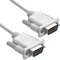 YIOVVOM Cavo di prolunga seriale DB9 RS232 maschio a maschio 9 pin DB9 cavo dritto attraverso connettore seriale a 9 pin grigio 0,9 m