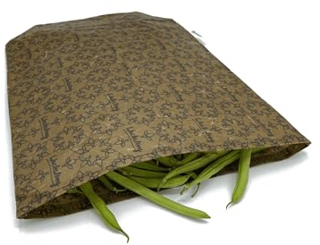 Wachsling Bienenwachstuch-Beutel Design Wabe Größe L (30x40cm) Bienenwachs-Wrap für Lebensmittel aus Bio-Baumwolle