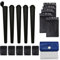 16 Stück 120mm Joint Hülle mit Clipdeckel set, konisch Joint Tube mit Aschentasche und Aufbewahrungsbeutel Für Lebensmittel Deodorant Aluminiumfolie, für Raucher (schwarz)