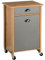 Kesper | Küchenwagen mit Mülltrennsystem, Material: Faserplatte, Maße: B 50 x H 79 x T 37 cm, Farbe: Braun, Grau | 25528 13