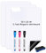 3 Stück Kleines Magnetisches Whiteboard für Kühlschrank, 30x20 cm Mini Magnettafel White Board für Küche, Whiteboard Folie für Familie Menü, A4 Magnetfolie Schreib tafel & 3 Stifte 1 Schwamm