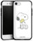 DeinDesign Silikon Hülle kompatibel mit Apple iPhone SE (2022) Case schwarz Handyhülle Peanuts Snoopy Liebe