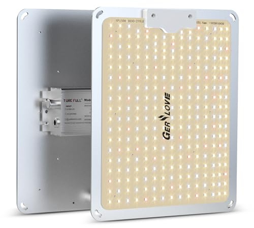 GERYLOVE Vollspektrum LED GrowLampe,1500W Grow Light Pflanzenlampe 270 LEDs Grow Lampe Pflanzenlampe LED Vollspektrum Dimmbarer Funktion Wachstumslampe für Zimmerpflanzen