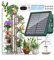 TRJZWA Solar Bewässerungssystem,2024 Neuestes Automatisches Solar Bewässerungssystem für Garten,Balkon mit Einstellbarem Bewässerungsmodus,Tropfbewässerungssystem mit 10m Wasserleitung,10 Tropfköpfe