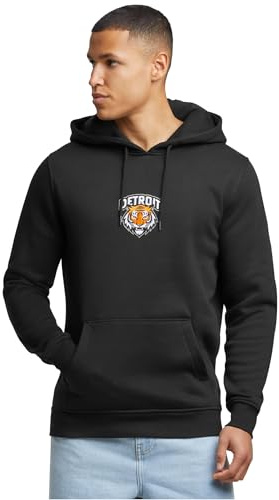 Mister Tee Detroit Tiger Head Hoody Black, M
