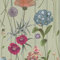 Botanist Floral Flower Themed Wallpaper on Wood Panel Effect Background Perfect for Dining Rooms, Bedrooms, Cottage Style Sage Green Belgravia 4773