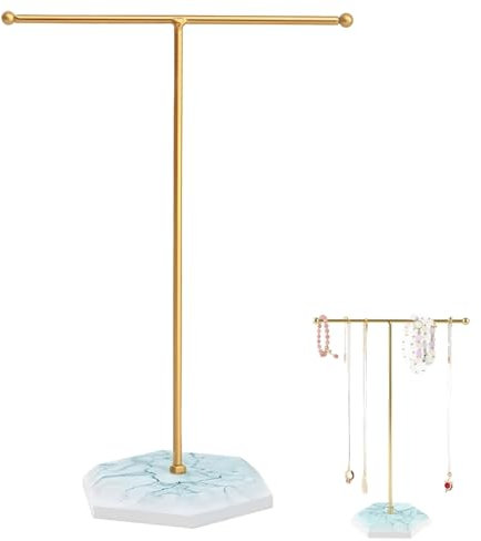 AMBEERT Necklace Holder, Jewelry Stand, Jewellery Stand, Necklace Stand, Elegant Jewelry Display Stand for Dresser, Wardrobe, Jewelry Store, And Photography Props, Gift for Women