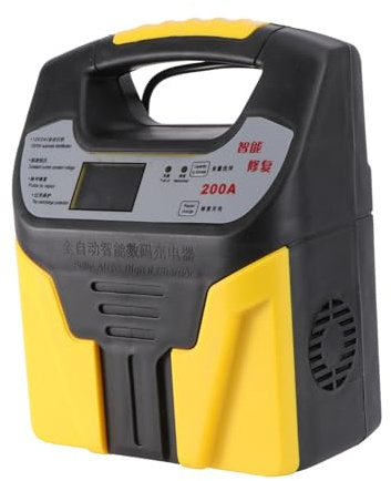 YOSADIER 1stück Automatischer Auto-batterieladegerät Mit LCD-Display Pulsreparatur-Funktion Geeignet Für Motorräder Schutzmechanismen Tragbar Für Europäische Steckdosen Konzipiert